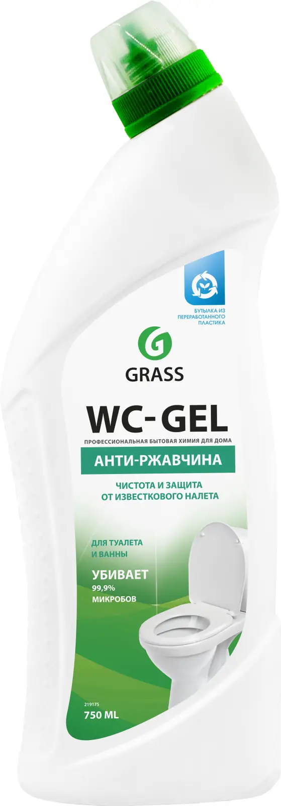 Средство для чистки сантехники Grass WC-Gel 750мл