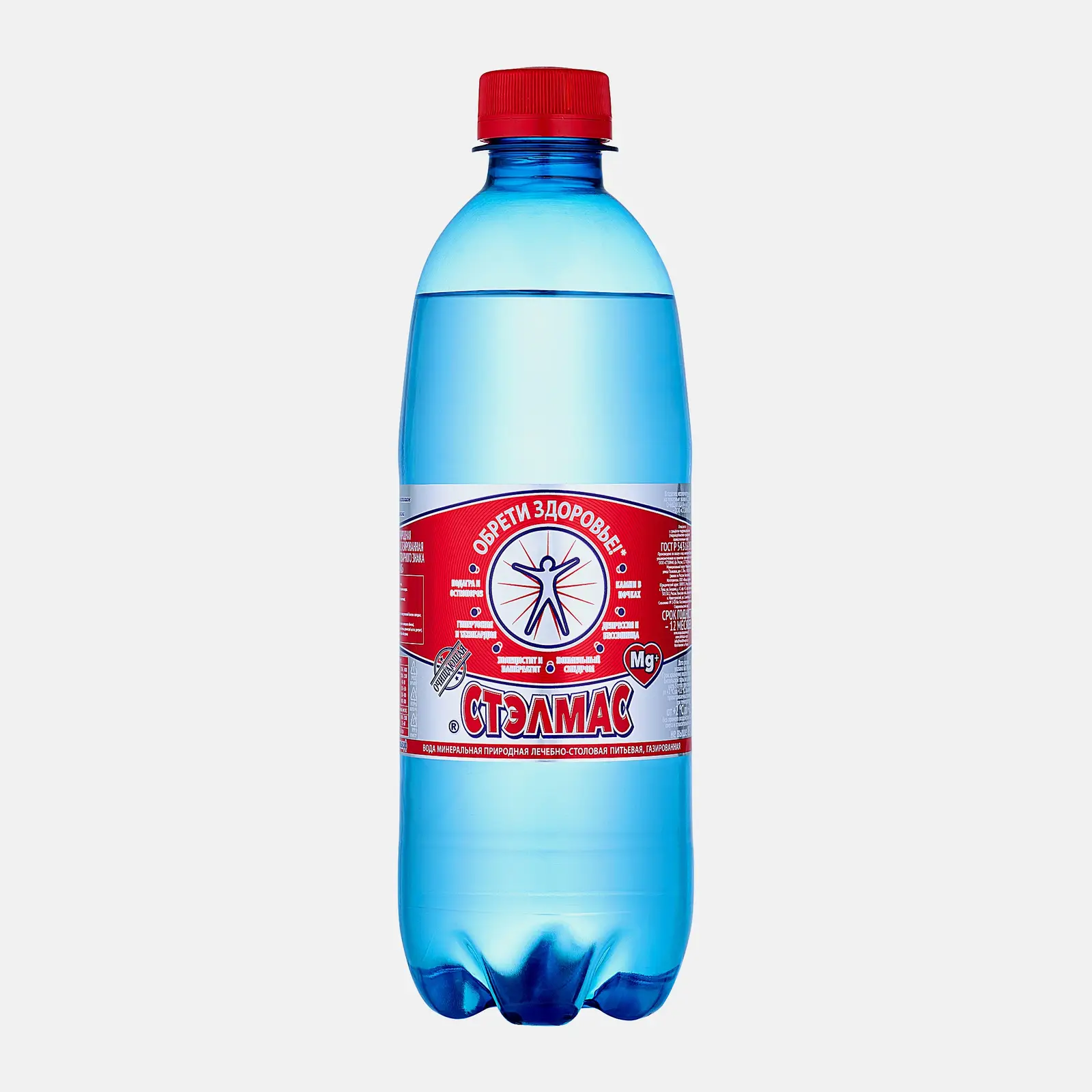 Изображение товара Вода Stelmas питьевая минеральная лечебно-столовая природная газированная 500мл