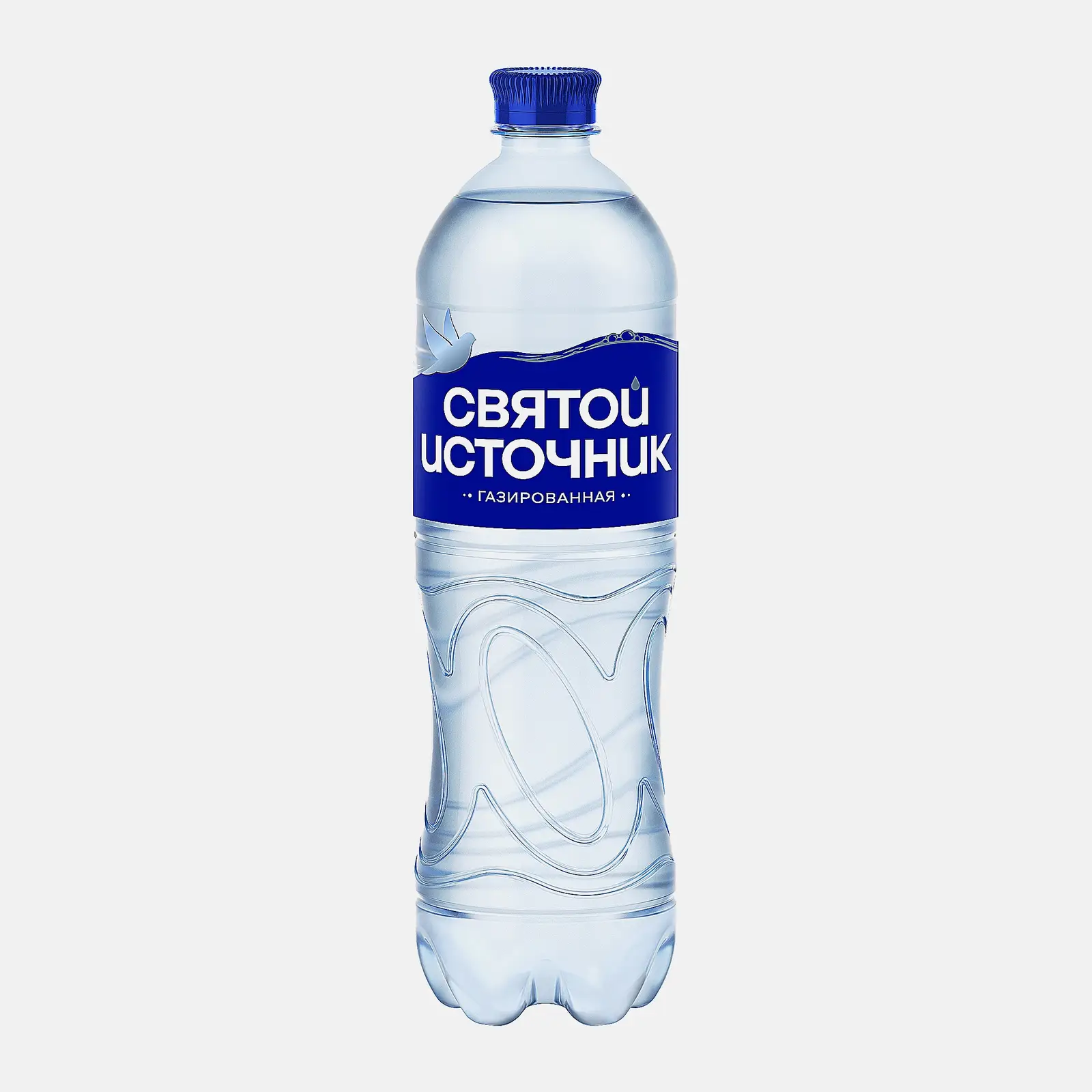 Вода Святой Источник природная газированная 1л