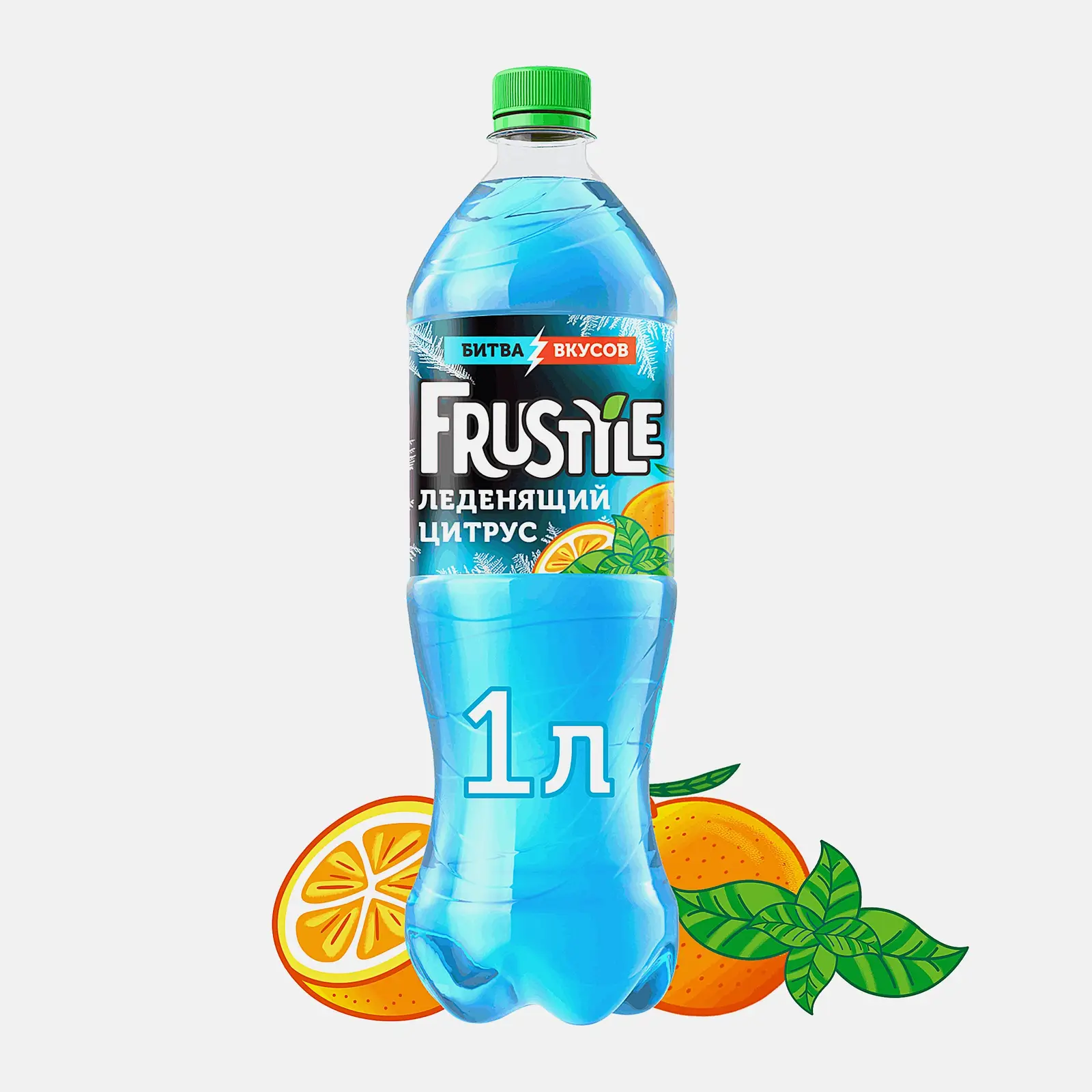 Изображение товара Напиток Frustyle Ice Цитрус 1л - газированный напиток с цитрусовым вкусом