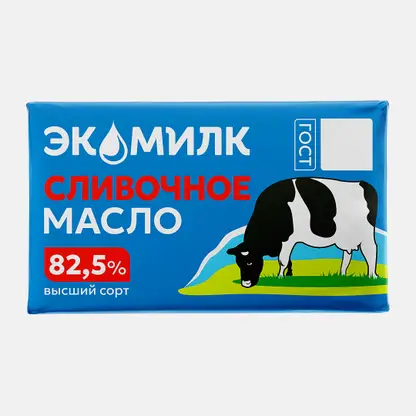 Масло сливочное Экомилк 82.5% 180г