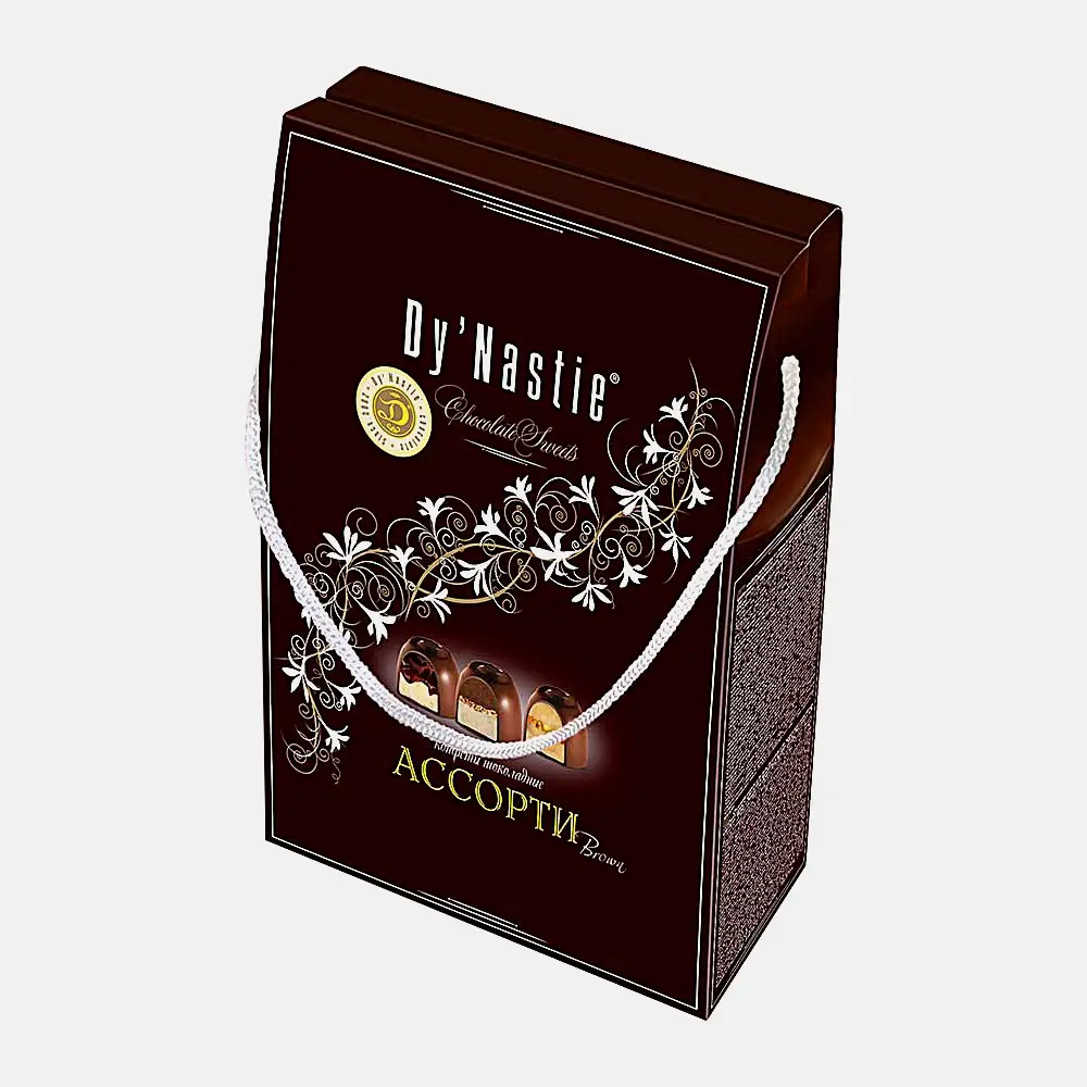 Конфеты шоколадные Brown/Rose/Вишня Dy Nastie 155г в ассортименте