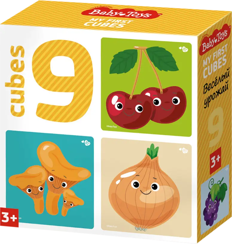 Кубики Baby Toys Тридевятое Царство 9шт в ассортименте