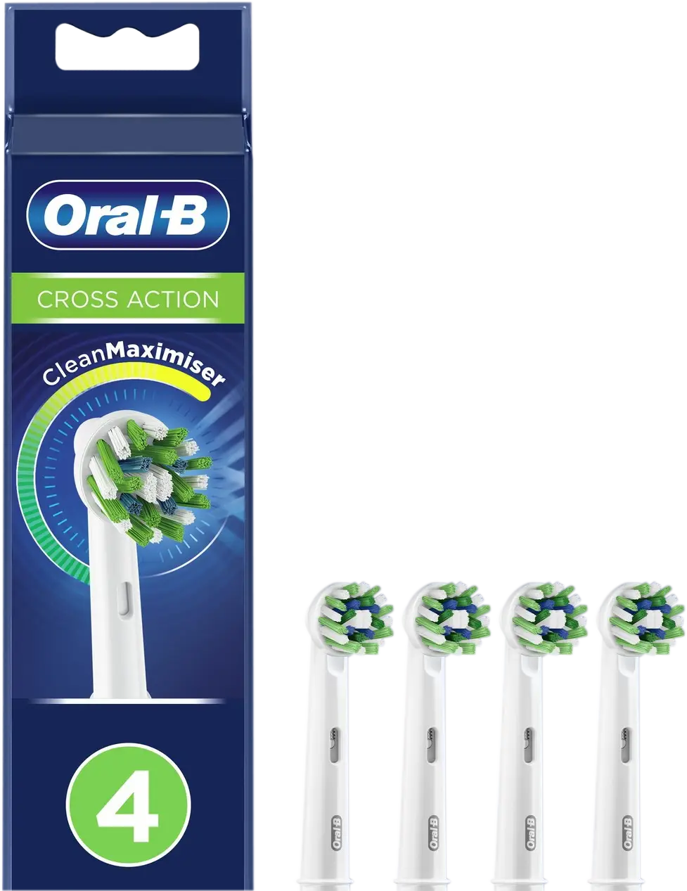 Насадка сменная Oral-B Crossaction для электрической зубной щетки 4шт