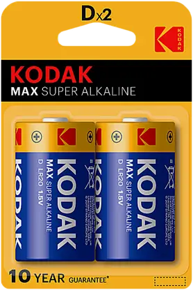 Батарейки Kodak Max Super D 2шт