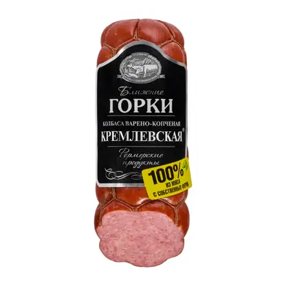 Изображение товара Кремлевская варено-копченая колбаса Ближние горки 350г вакуум