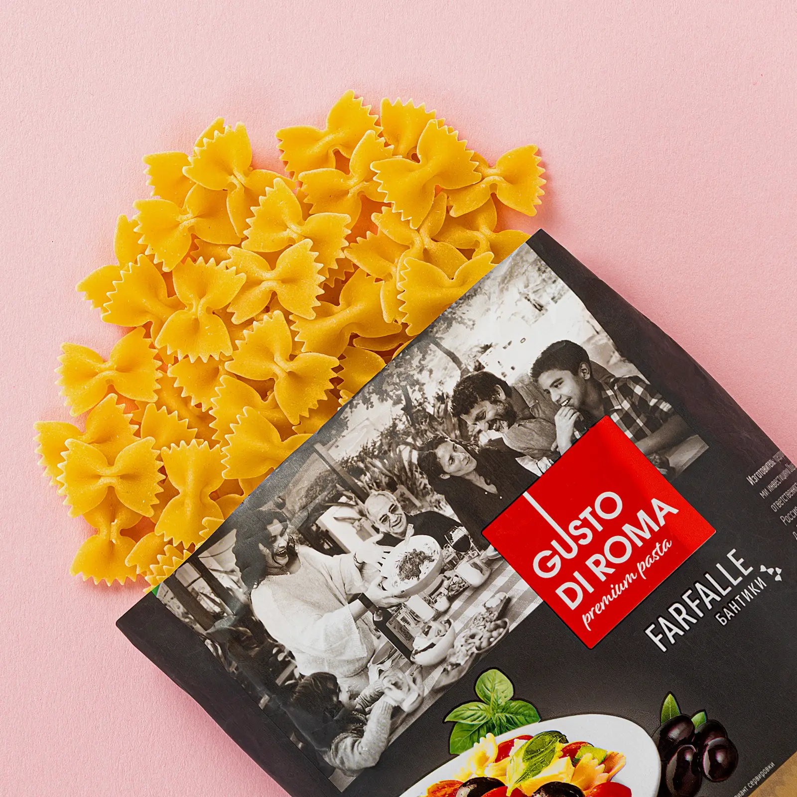 Макароны Gusto Di Roma Farfalle Бантики 400г - фото 2