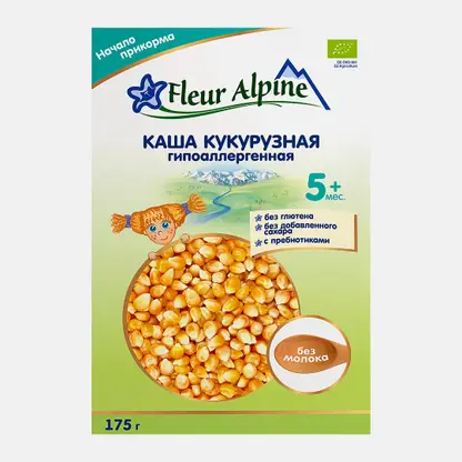 Каша Кукурузная с пребиотиками без глютена Fleur Alpine 175г