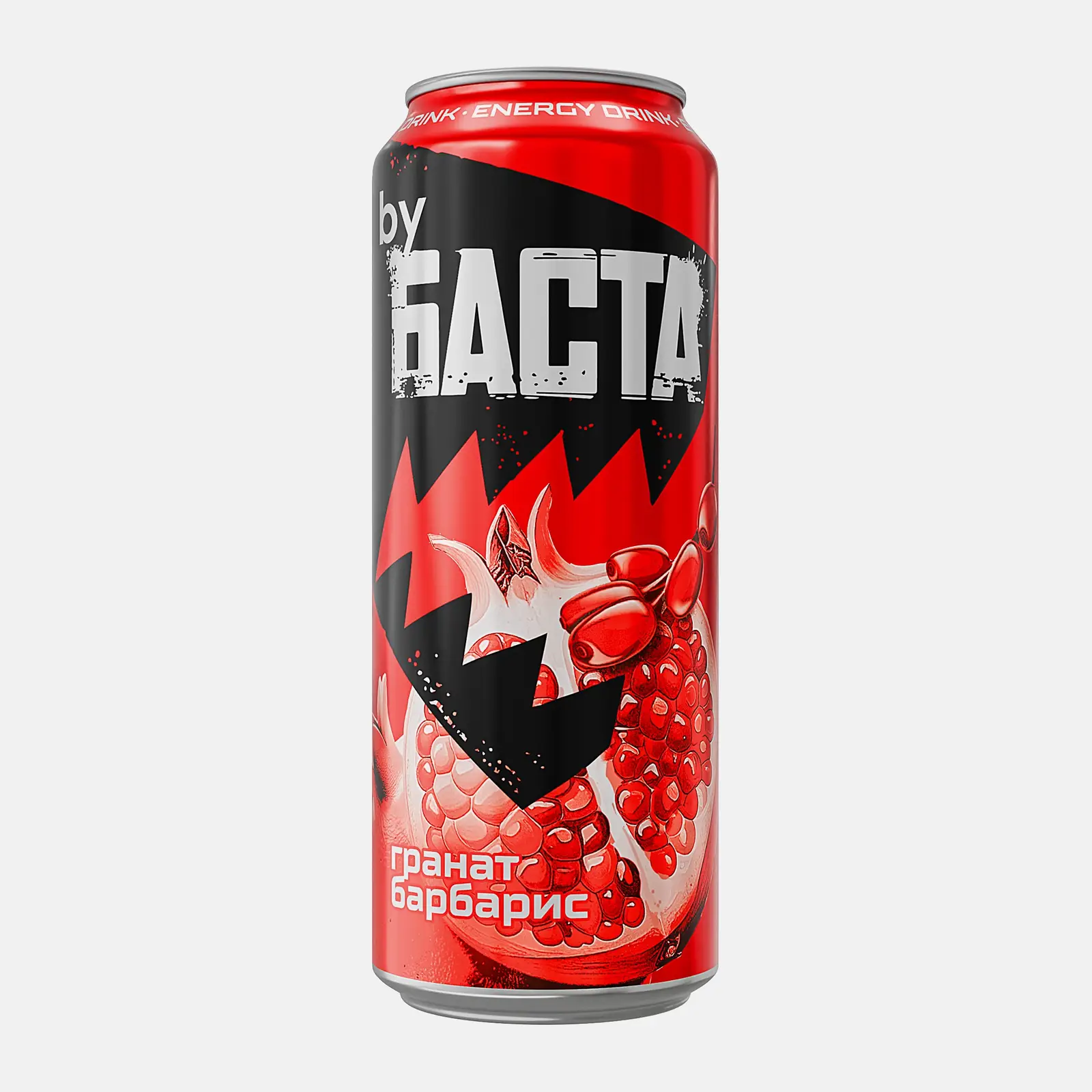 Изображение товара Энергетический напиток Гранат-барбарис By Баста 450 мл тонизирующий