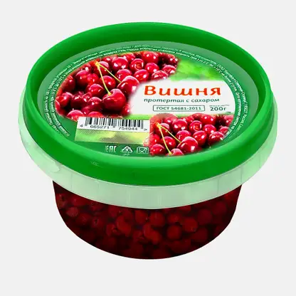Вишня протертая с сахаром 200г