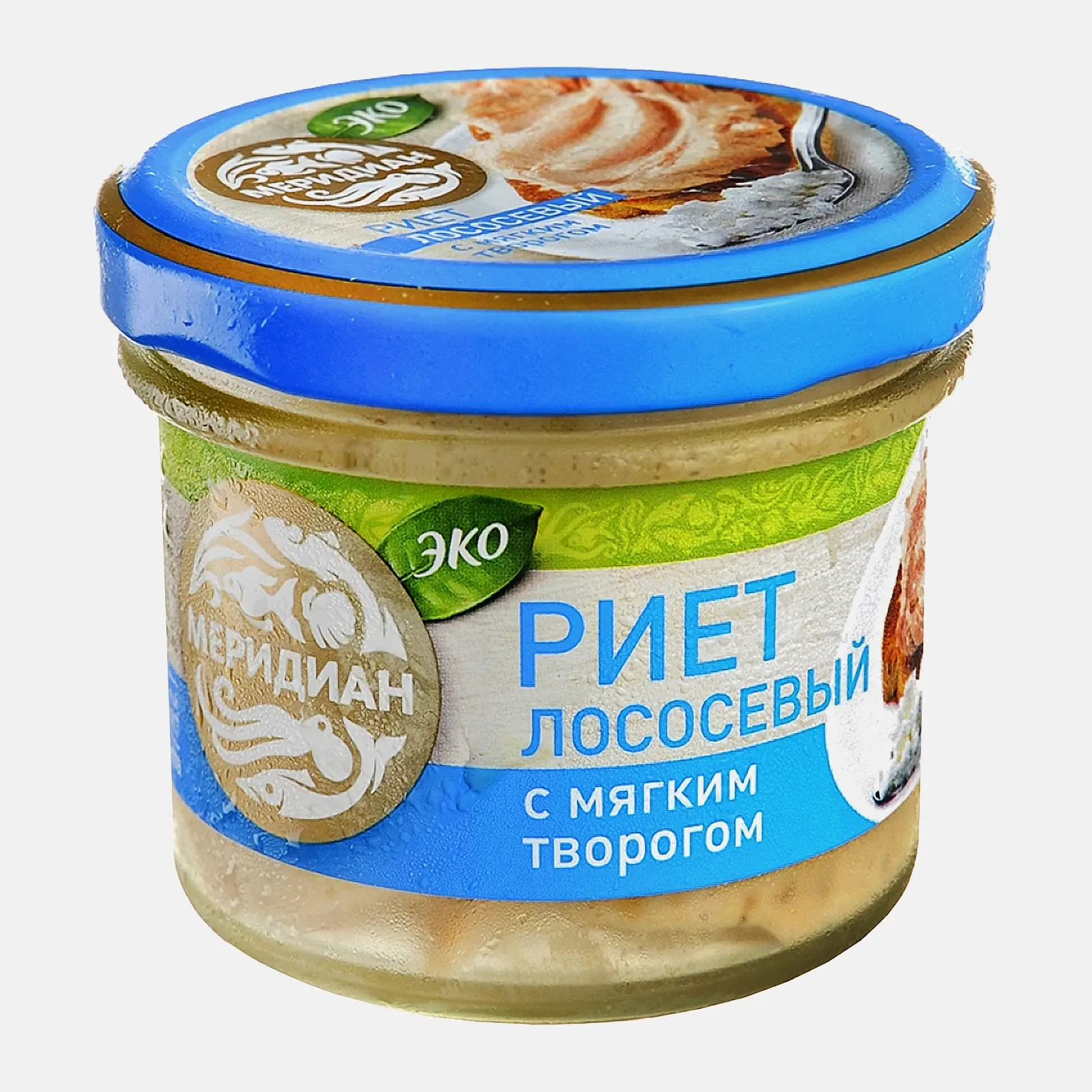 Риет из лосося Меридиан с мягким творогом 100г