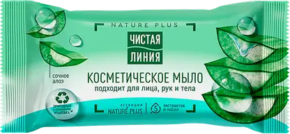 Косметическое мыло Чистая линия Алоэ 75г