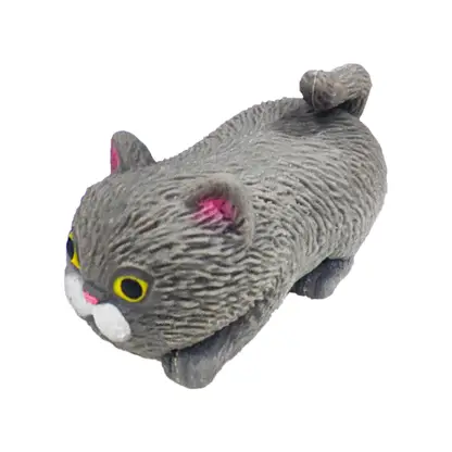 Изображение товара Игрушка антистресс Кот розовый нос 9см - мягкая и приятная