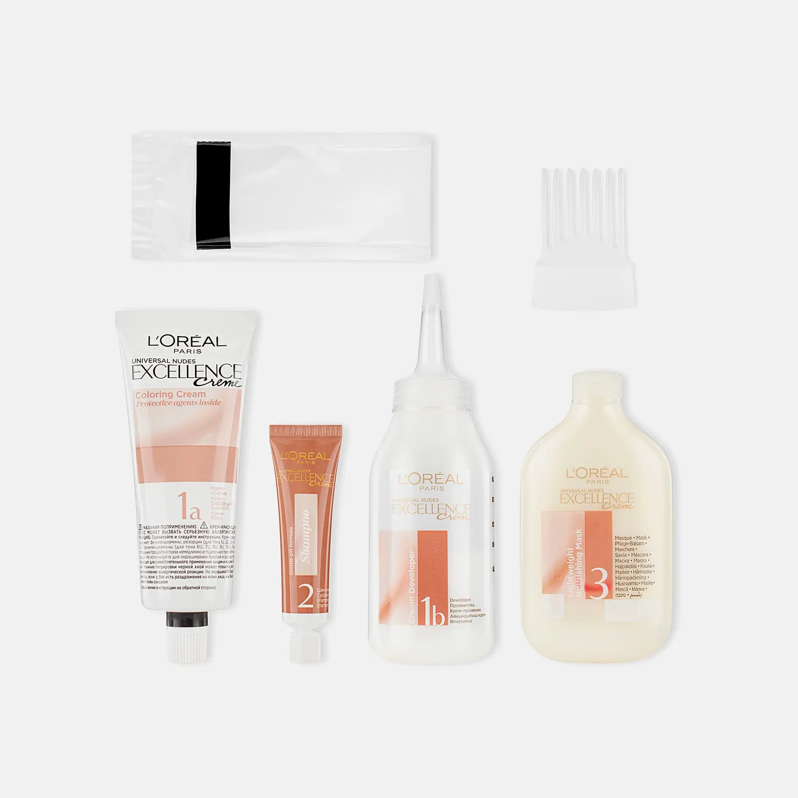 Крем-краска для волос L’Oréal Paris Excellence Crème без аммиака Универсальные Нюдовые оттенки 4U универсальный каштановый