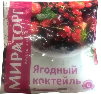 Изображение товара Ягодный коктейль быстрозамороженный Мираторг 300г