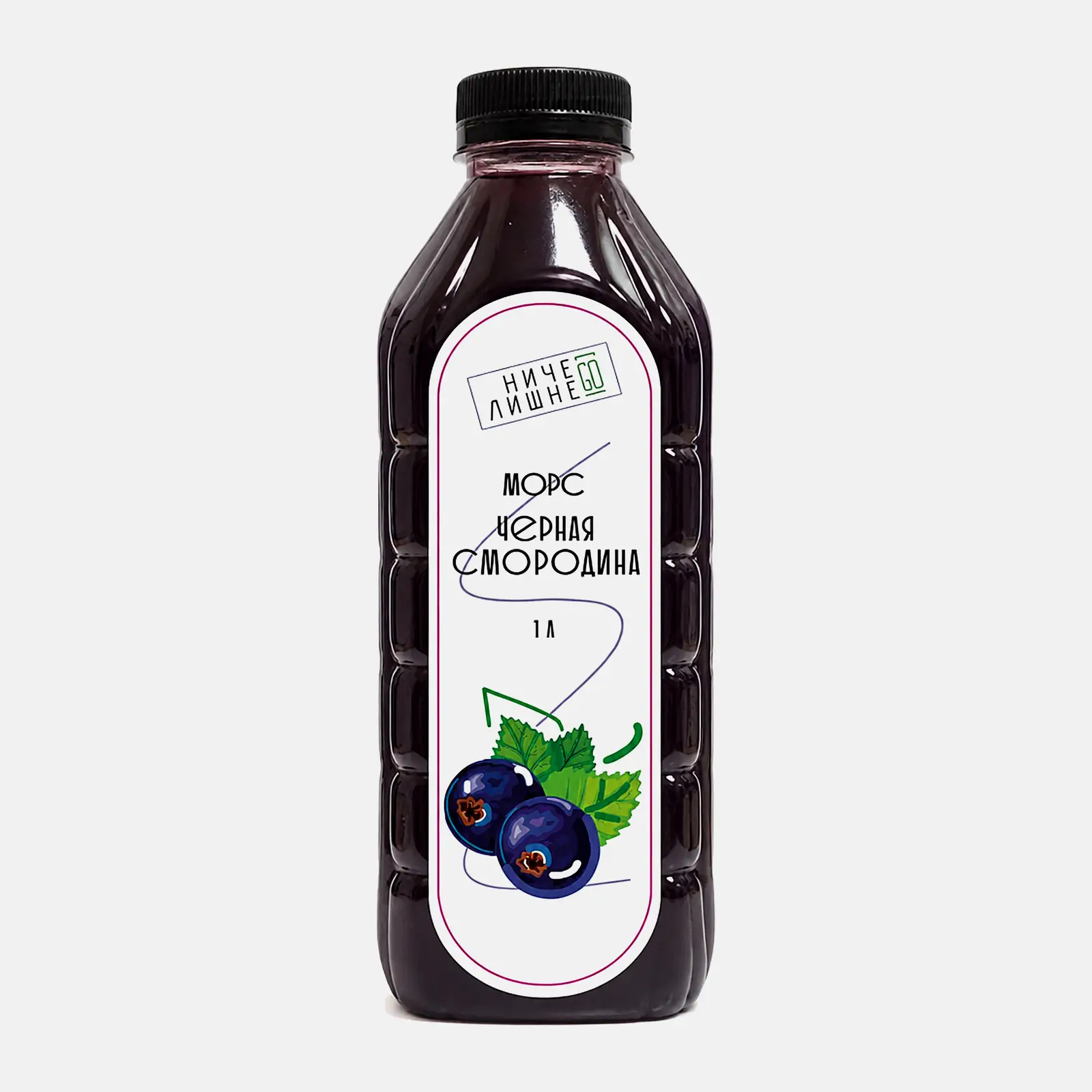 Морс из черной смородины 1л