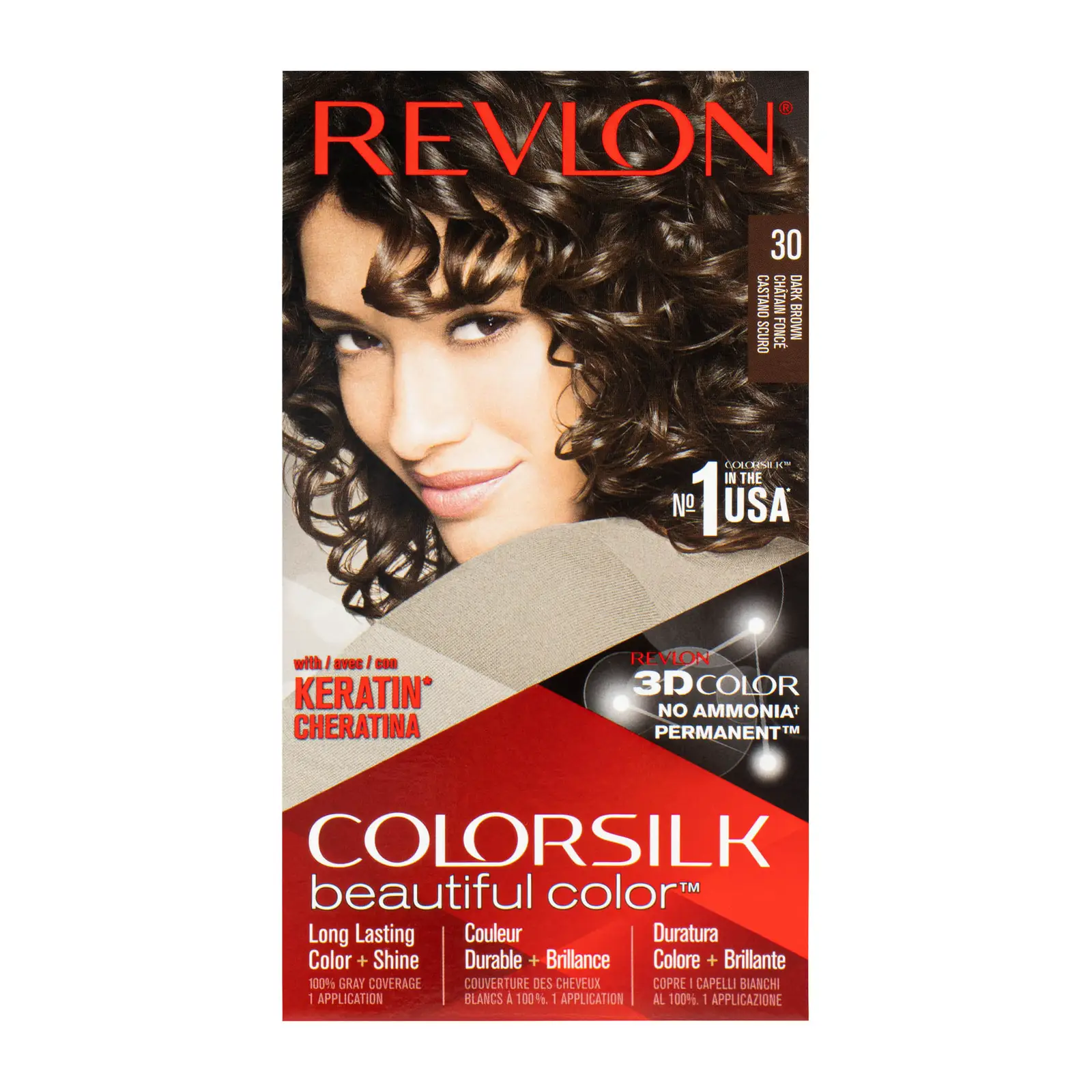 Краска для волос Revlon Colorsilk 30 Dark Brown 130мл
