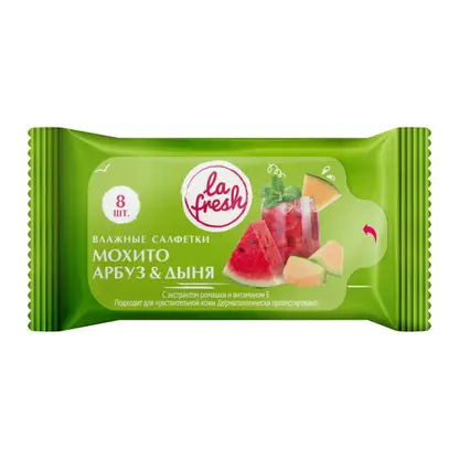 Изображение товара Салфетки влажные La Fresh универсальные 8шт в ассортименте