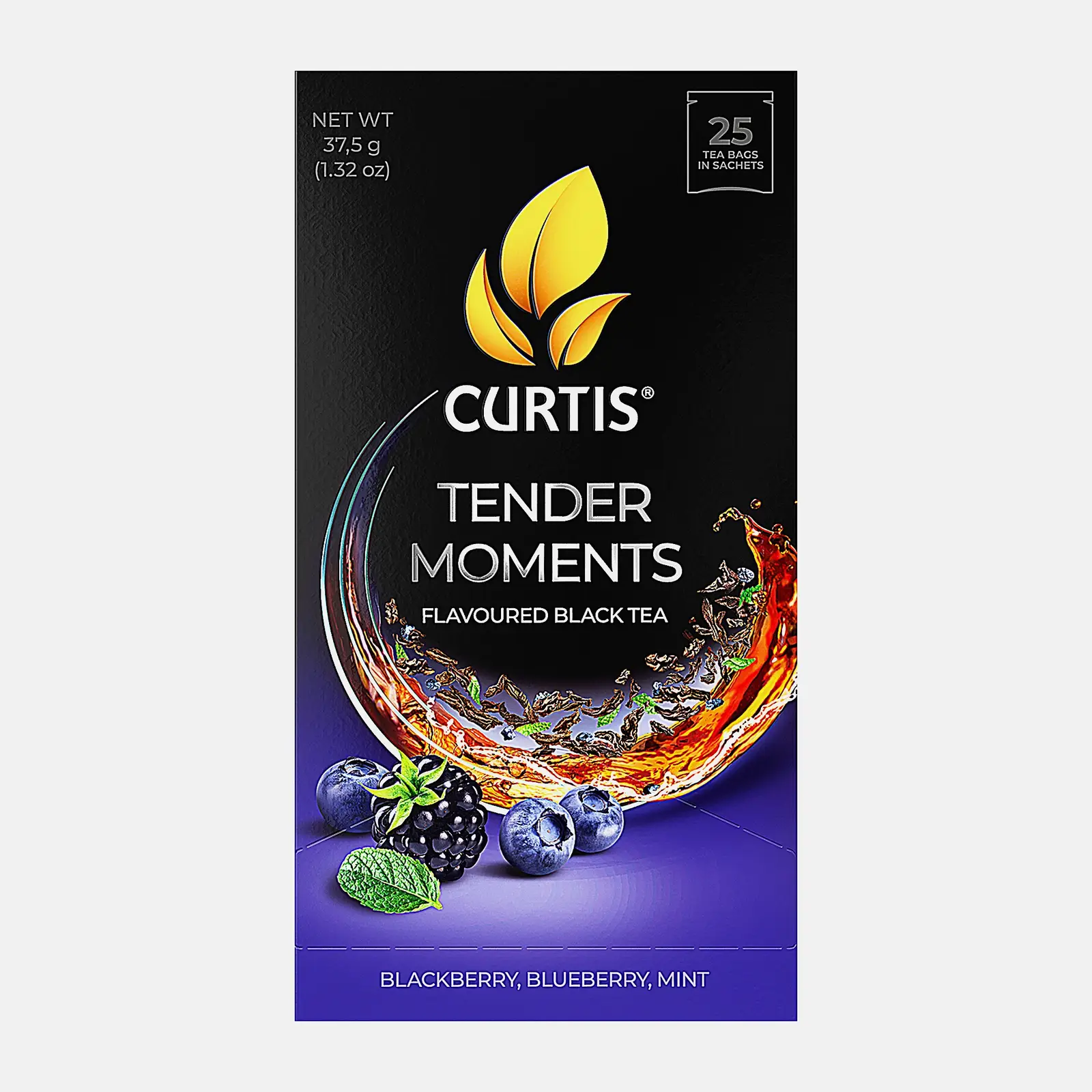 Чай черный Curtis Tender Moments черника ежевика 25пак