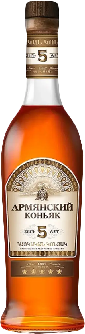 Изображение товара Армянский коньяк Аркон 5 лет 40% 500мл - качество и традиции
