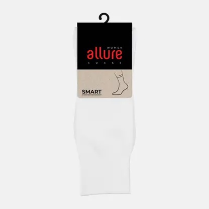 Женские носки белые Classic р.38-40 Allure Smart
