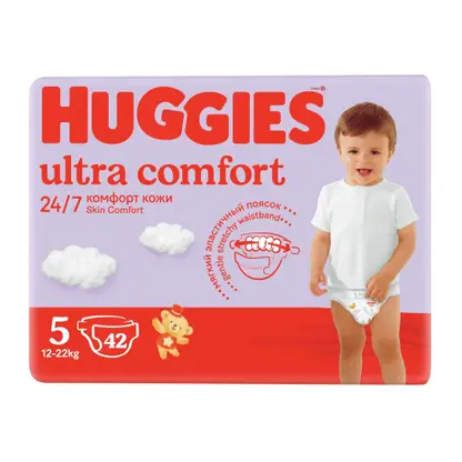 Изображение товара Подгузники Huggies Ultra Comfort р.5 12-22кг 42шт