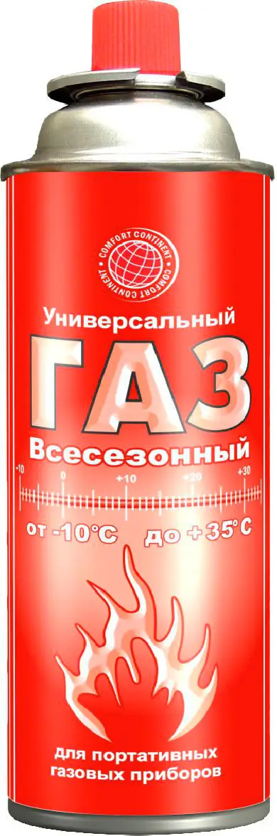 Изображение товара Газ Сибиар универсальный 400мл - надежный кемпинговый газовый баллон