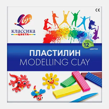 Пластилин Луч Классика 12 цветов 240г