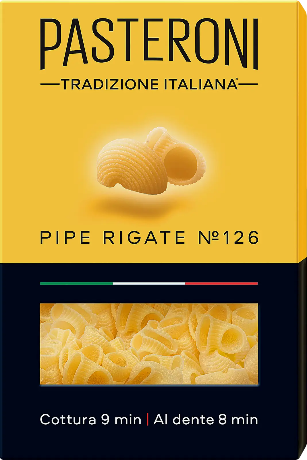 Макароны Pasteroni Pipe Rigate 400г