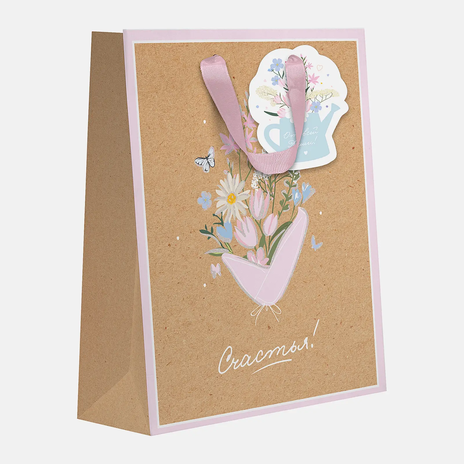 Пакет Spring Flowers Сити Хоум Трейд 23*18*10см в ассортименте - фото 2