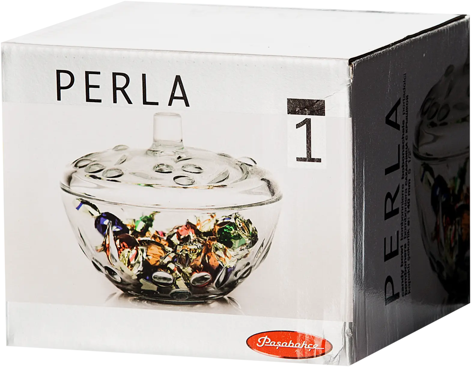 Сахарница Pasabahce Перла с крышкой 14см