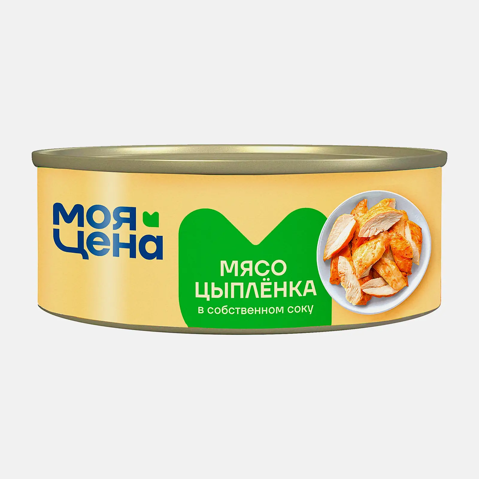 Мясо цыпленка Моя цена в собственном соку 325г