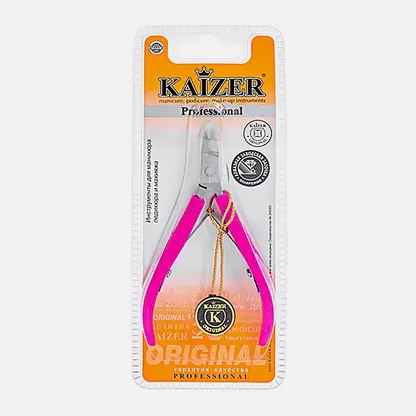 Маникюрные кусачки с резиновыми ручками Kaizer