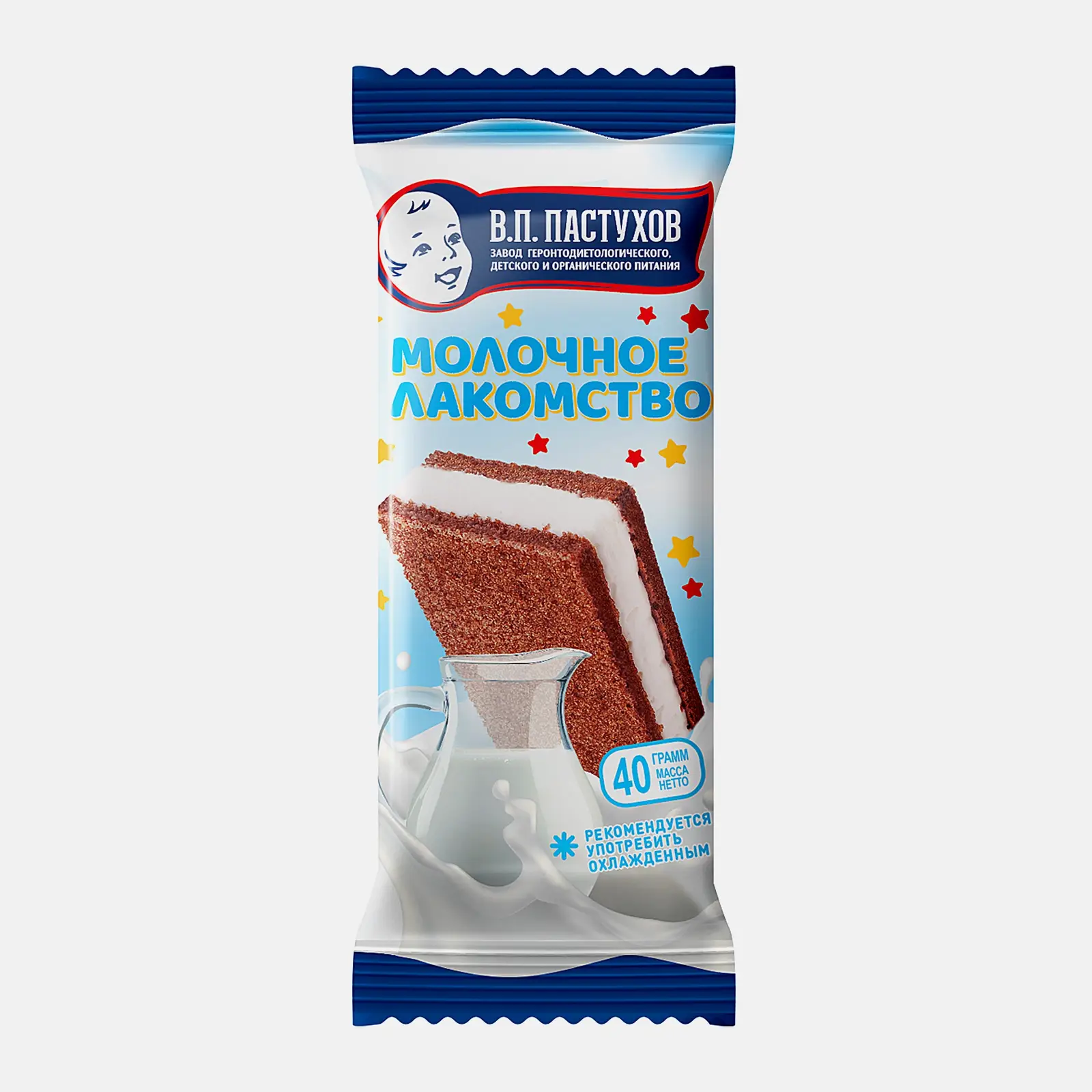 Десерт молочный с шоколадным бисквитом 40г
