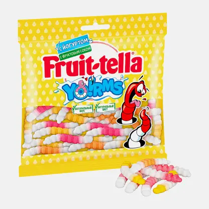 Жевательный мармелад Fruit-Tella Yorms 138г