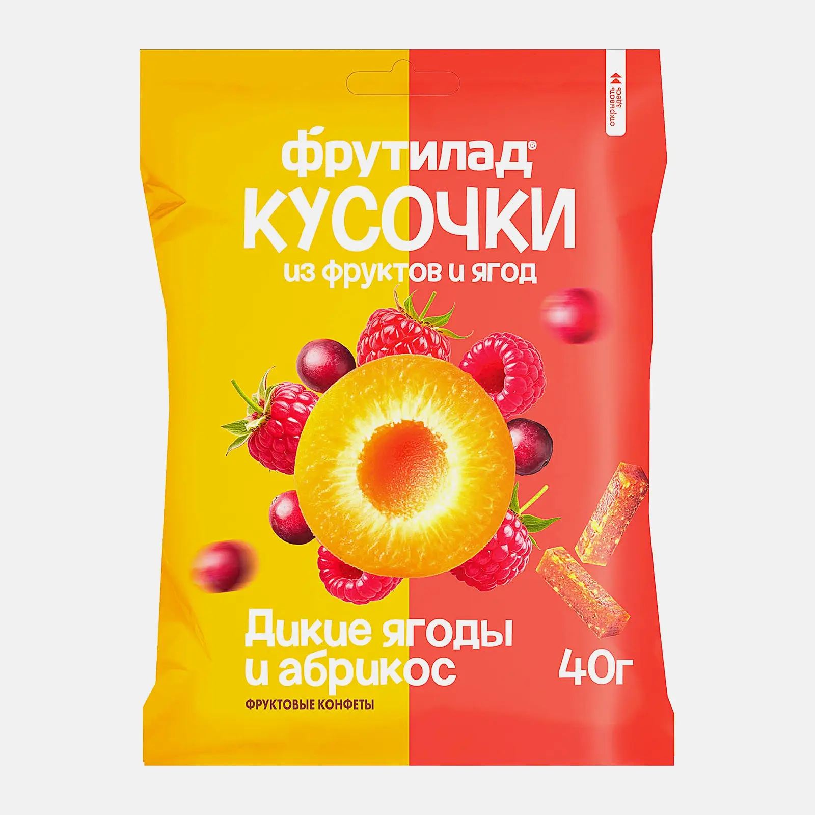 Фруктовые конфеты дикие ягоды и абрикос Фрутилад 40г Фруктовые конфеты дикие ягоды и абрикос Фрутилад 40г