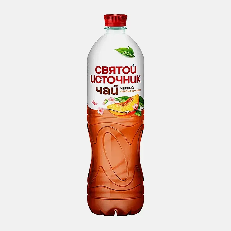 Изображение товара Чай черный Святой источник Персик-жасмин 1л натуральный ароматный напиток
