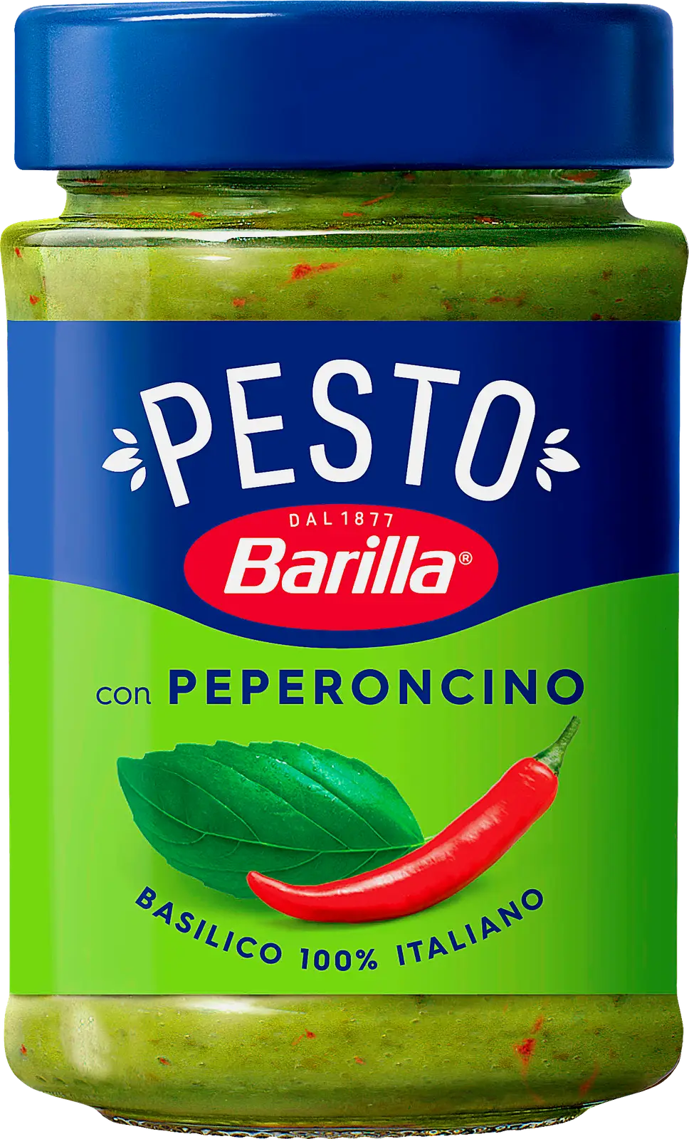Соус Barilla Песто Пеперончино с базиликом и перцем чили 195г