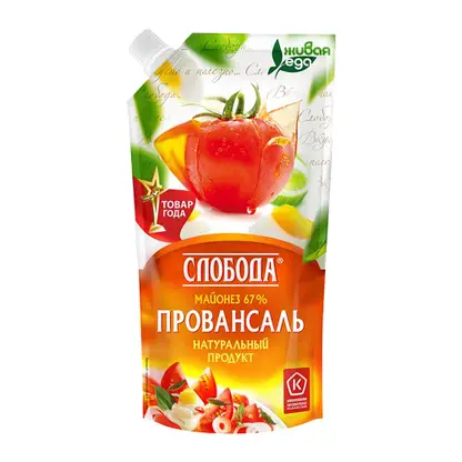 Изображение товара Майонез Слобода Провансаль 67% 197г - Вкусный и качественный продукт
