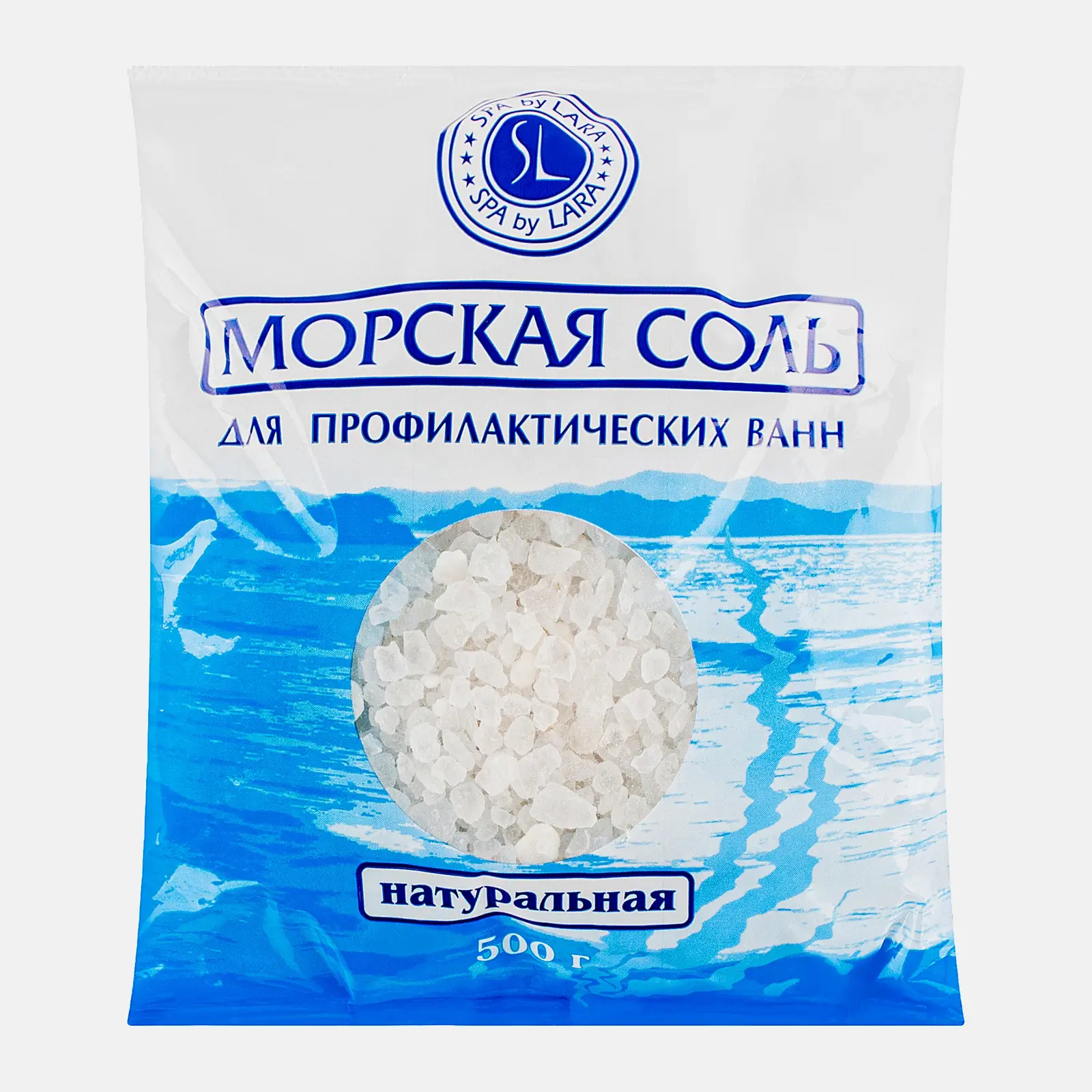 Соль для ванн Spa By Lara Морская натуральная 500г