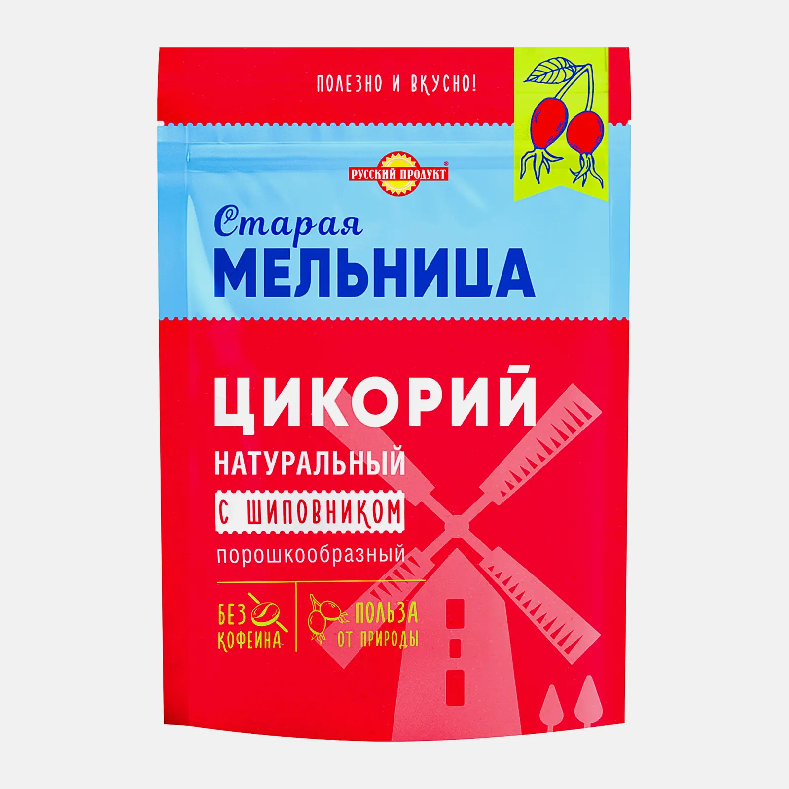 Изображение товара Цикорий растворимый Старая мельница натуральный с шиповником 85г