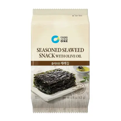 Изображение товара Сушеная морская капуста обжаренная с оливковым маслом O'Food 4г