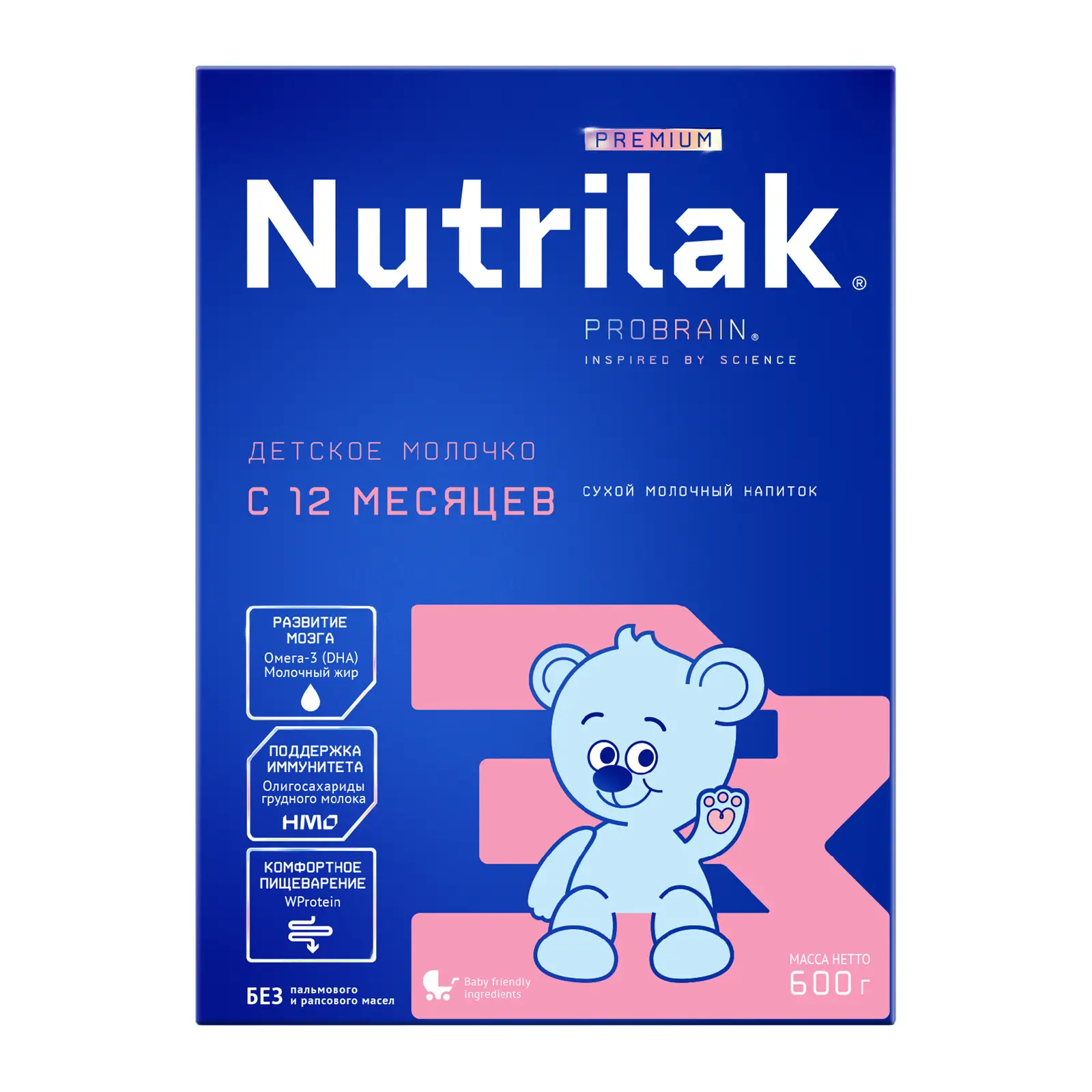 Изображение товара Смесь молочная Nutrilak Premium 3 с 12месяцев 600г