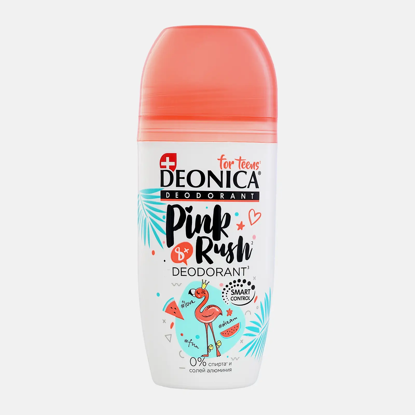 Дезодорант антиперспирант для подростков Pink Rush шариковый Deonica 50мл