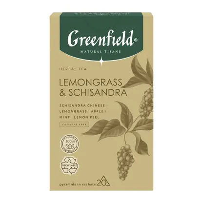 Изображение товара Чай травяной Greenfield Tisane Лемонграсс и лимонник 20 пирамидок