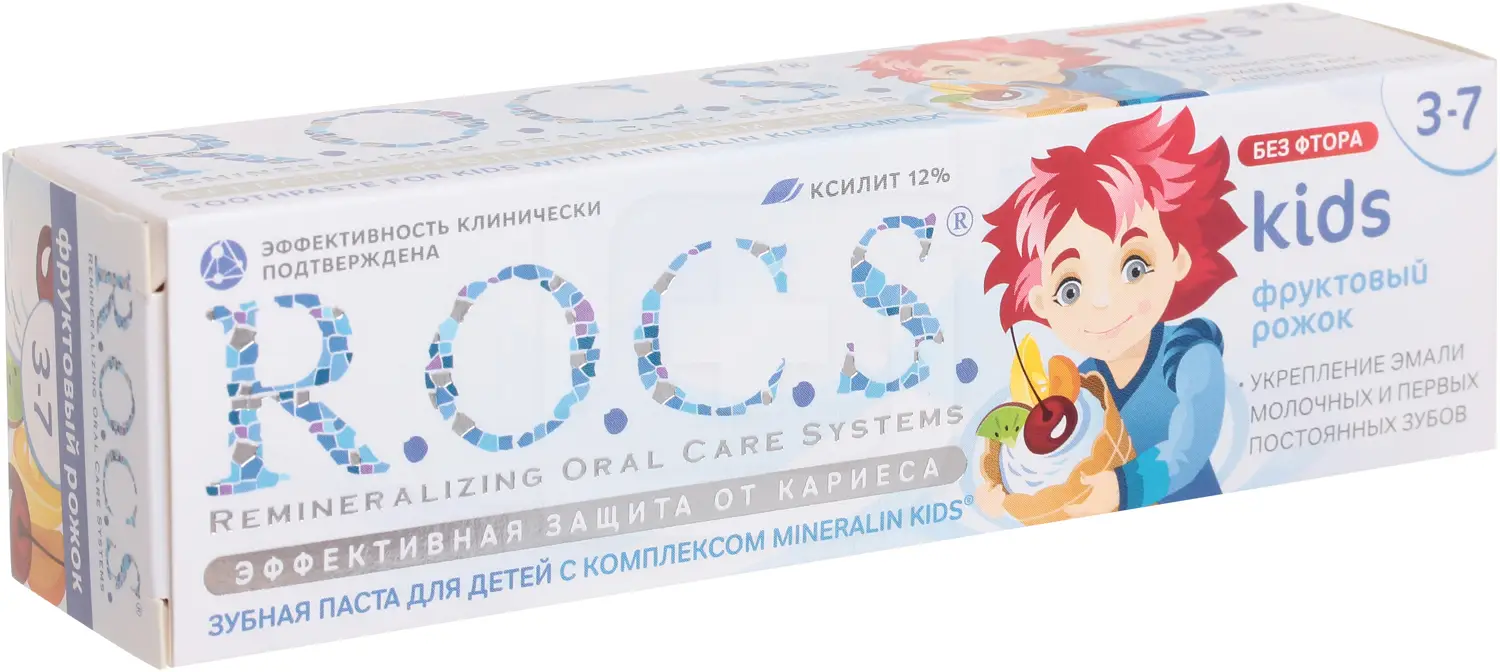 Зубная паста R.O.C.S. Фруктовая детская 45г
