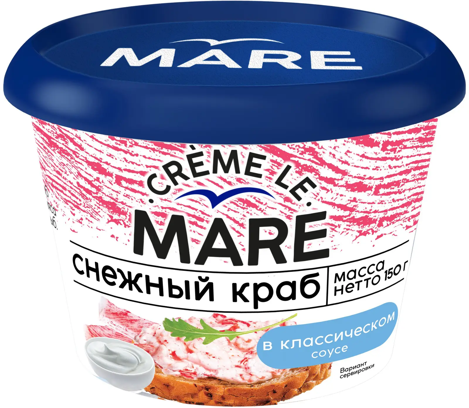 Паста Балтийский берег Снежный краб классический в соусе 150г -  Магнит-Продукты