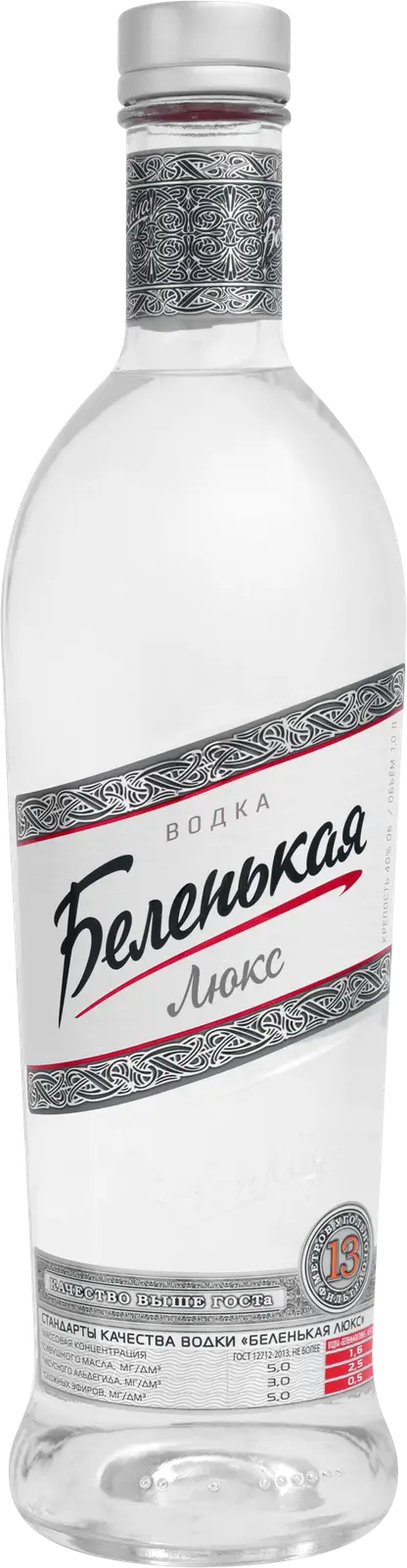 Изображение товара Водка Беленькая Люкс 40% 1л - качественный алкогольный напиток