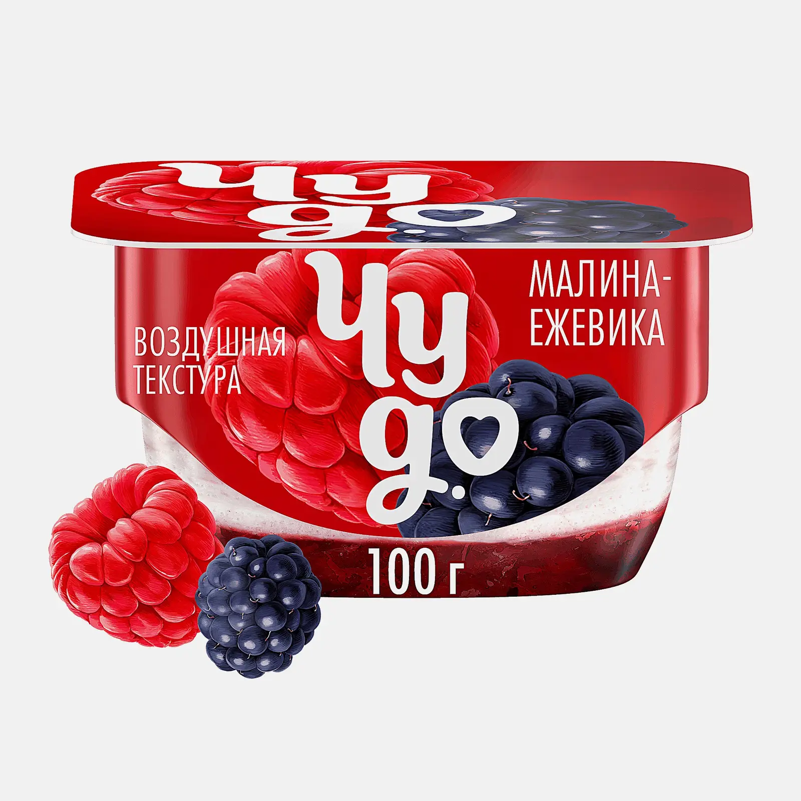 Изображение товара Десерт творожный Чудо Малина ежевика 4.2% 100 г натуралнй вкус