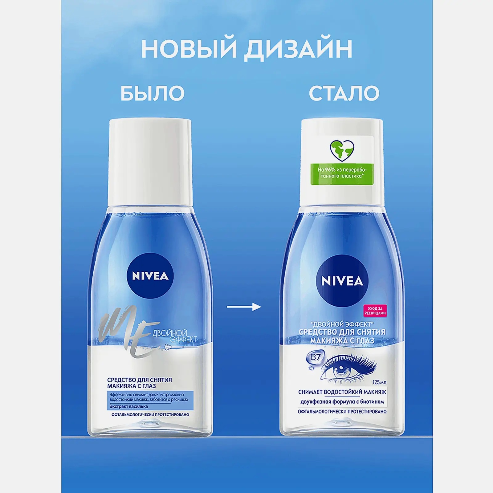Средство для снятия макияжа с глаз Двойной эффект NIVEA 125мл